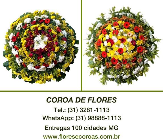 Mariana MG Coroas de Flores Velório Cemitério Santana em Mariana MG