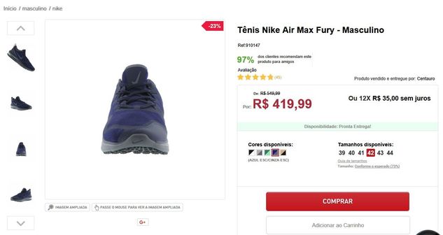Nike Air Max Fury N 42 - Original