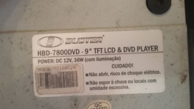 DVD Automotivo de Teto Hbd-7800 9 Polegada
