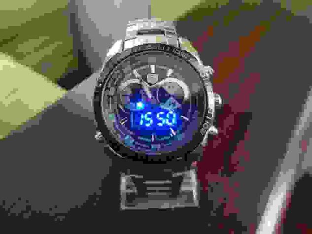 Relógio Tvg Analógico e Digital Original Super Led à Prova D'água 100%