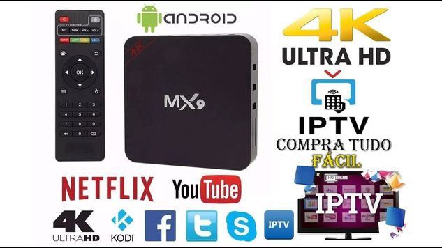 Smartv TV Box - Netflix Youtube com Android 7.1 - Enviamos p/ Todo o B