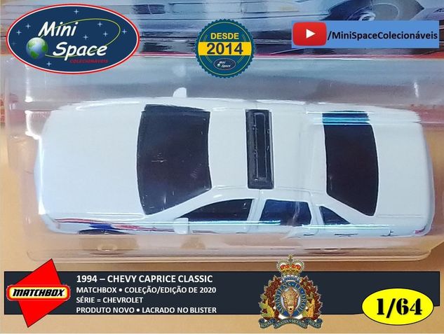 Matchbox 1994 Chevy Caprice Classic Canada Police 1/64