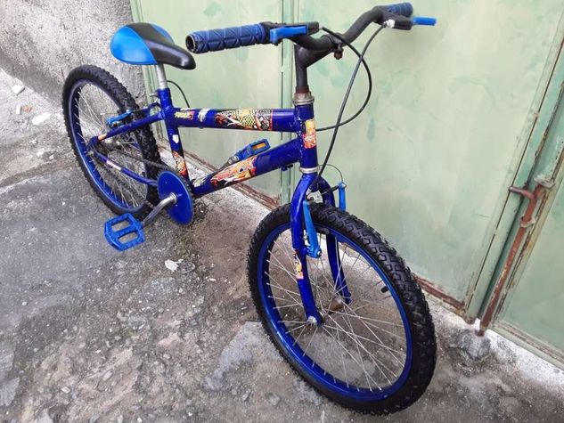 Linda Bicicleta Infantil Azul Aro 16 - 40 Cm