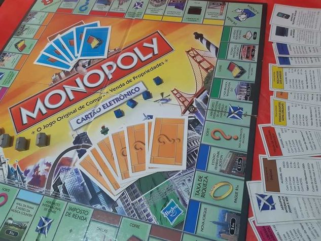 Lote de Itens do Jogo Monopoly Cartão Eletrônico ( Banco Imobiliário )