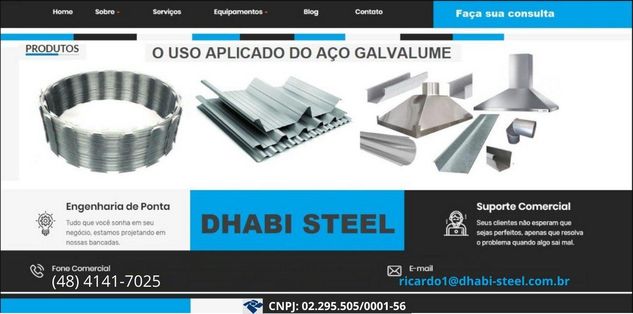 Aluzinco para Telhas de Galpões Dhabi Steel