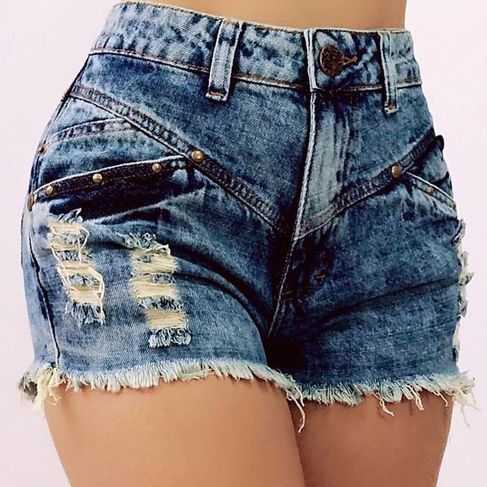 Short Hot Pant Jeans Básico