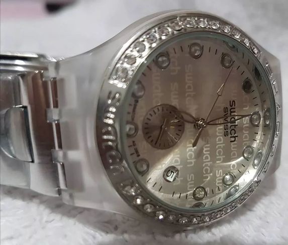 Relógio Feminino Prata Swatch