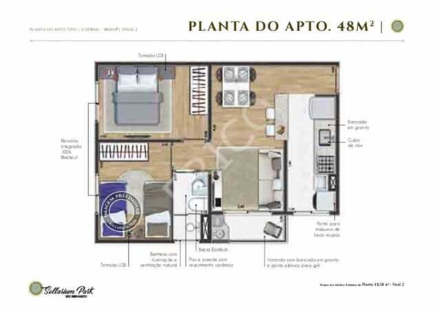 Apartamento com 2 Dorms em São Bernardo do Campo - Centro por 258.000,00 à Venda
