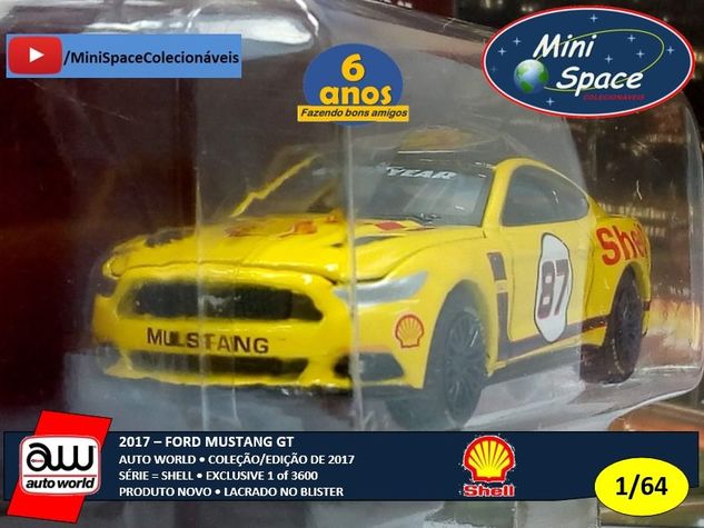 Auto World 2017 Ford Mustang Gt Logo Shell 1/64