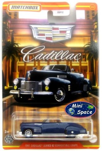 Matchbox 1941 Cadillac Série 62 Coupê Cor Preto 1/64