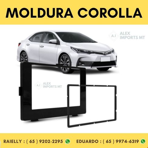 Moldura Toyota Corolla 2018> Black Piano 2din 89 / Z9 Moudura Corola M