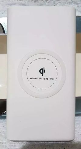 Carregador Wireless sem Fio Qi Bateria 10000mah Branco