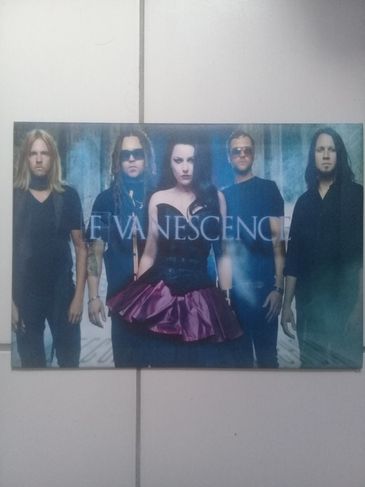 Quadro 44x64cm Evanescence - Amy Lee - Bandas de Rock - 61 Usado