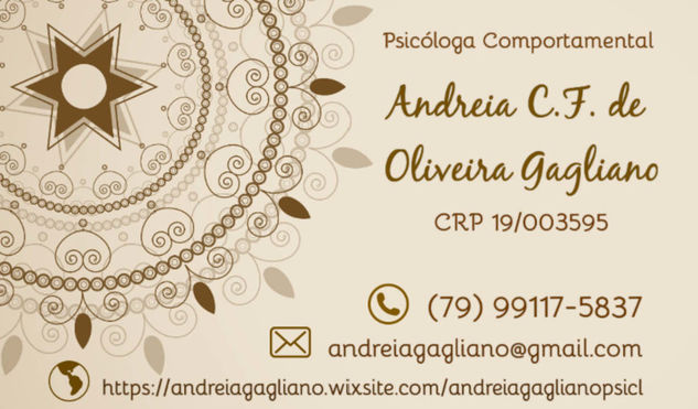 Psicóloga Comportamental Andreia Gagliano
