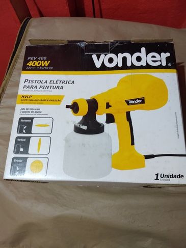 Pistola Elétrica para Pintura Hvlp Pev 400 - Vonder 220v