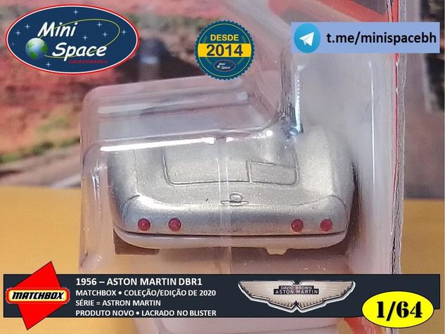 Matchbox 1956 Aston Martin Dbr1 Cor Cinza 1/64