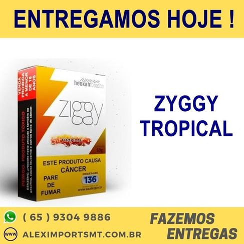 Ziggy - Essencia Tropical 50g Ziggue Sabor Tropical