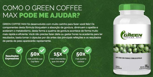 Green Coffee Max Emagrecedor Naturalaprovado pela Anvisa