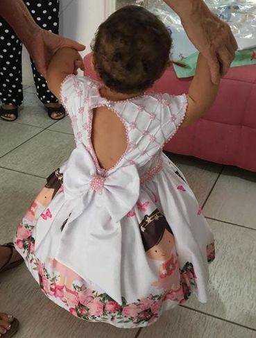 Vestido Infantil Festa de 1 Ano