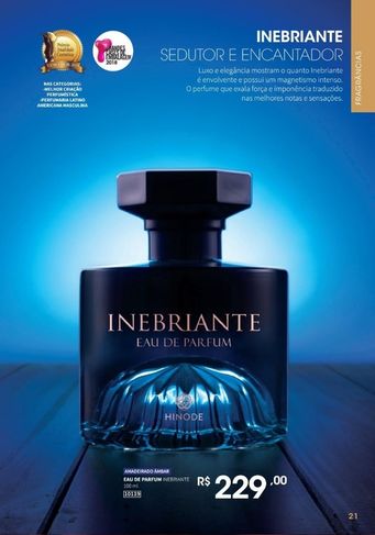 Perfume Inebriante Hinode Melhor da A. Latina 100% Original