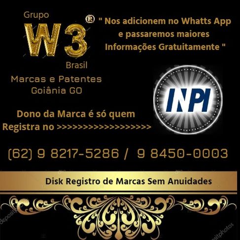 Inpi Goiânia Go- Grupo W3 Brasil