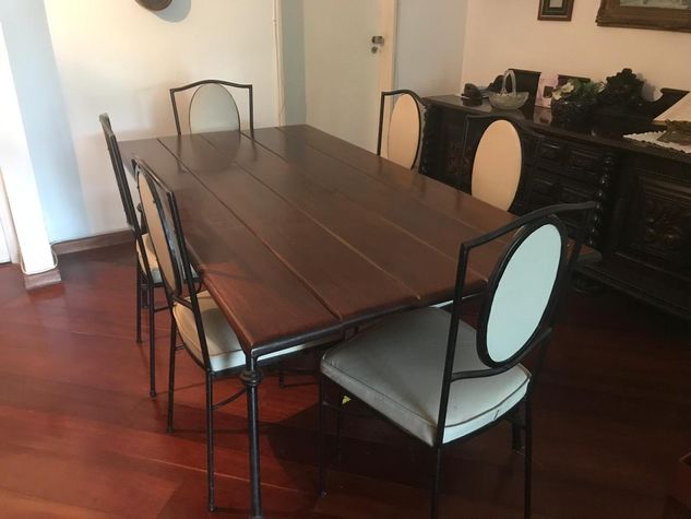 Mesa de Jantar Madeira Maciça 6 Lugares