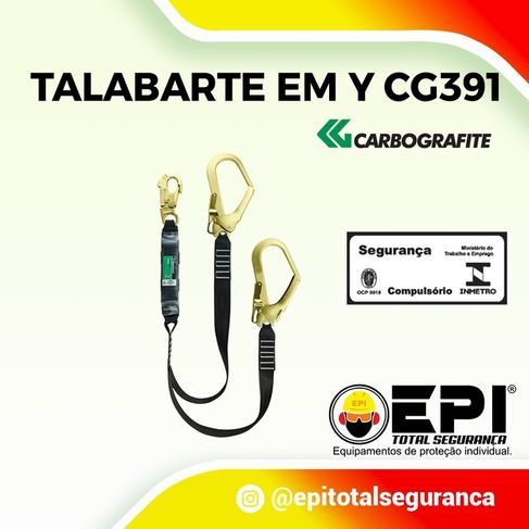 Talabarte em Y Cg391 Epi Total Segurança Cuiabá MT