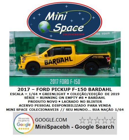 Greenlight 2017 Ford F-150 Pickup Logo Bardahl 1/64