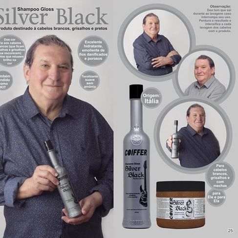 Shampoo Silver Black Matizador Grisalhos