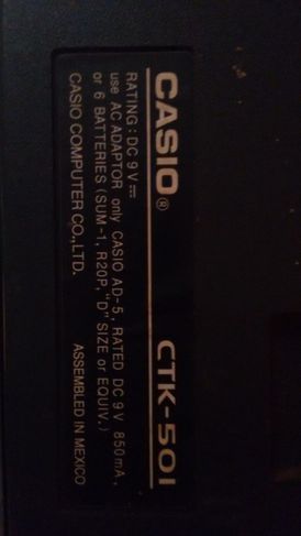 Teclado Casio Ctk 501