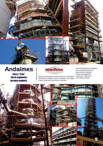 Andaimes Industrial - Montana Montagens