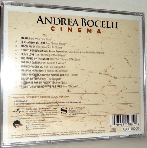 CD Andrea Bocelli - Cinema