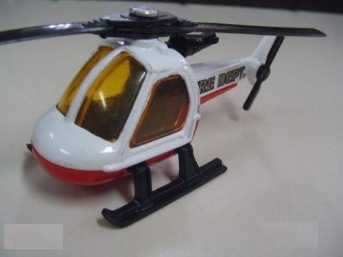 Helicóptero Bombeiros Matchbox Miniatura Metal Lacrada no Blister Mbq