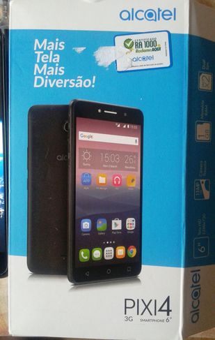 Smartphone Alcatel Pixi 4 Tela 6 Polegadas. sem Nenhum Aranhão Novo na
