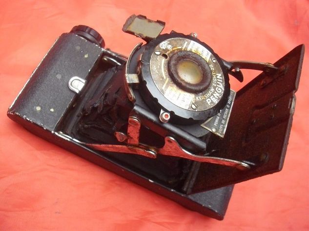 4 Máquina Fotográfica Antiga Câmera Fole Penguin Tekinha Frata Yashica