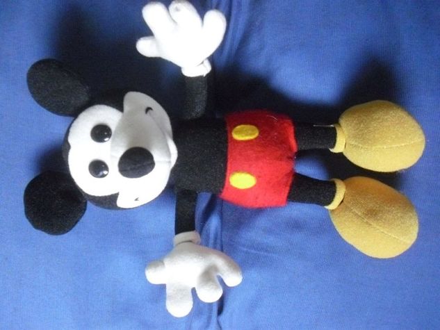 Mickey Original Disney Pelúcia Estilo Anos 20 Articulável 28 Cm