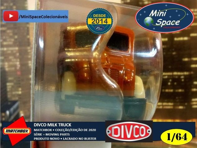 Matchbox Divco Milk Truck Cor Marrom 1/64