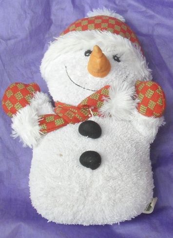 Boneco de Neve Pelúcia 36 Cm e Papai Noel 90 Cm e 2 Gorros de Natal