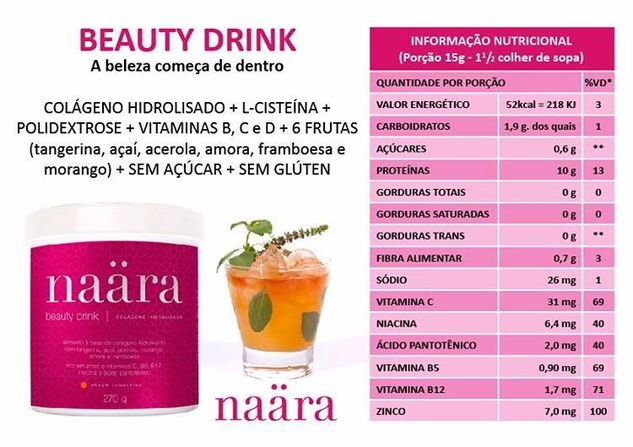 Colágeno Hidrolisado Naära Beauty Drink