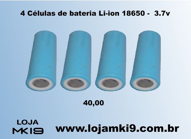 Kits de Células de Baterias Li-ion 18650 - 3.7v