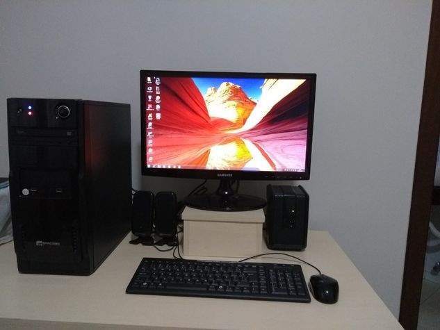 Computador+monitor 21,5+impressora Hp2546+mesa Mdf+cadeira Giratória