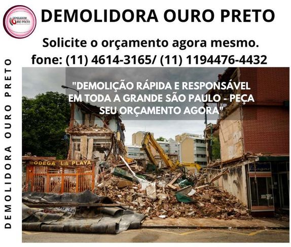 Demolição em Geral na Grande São Paulo
