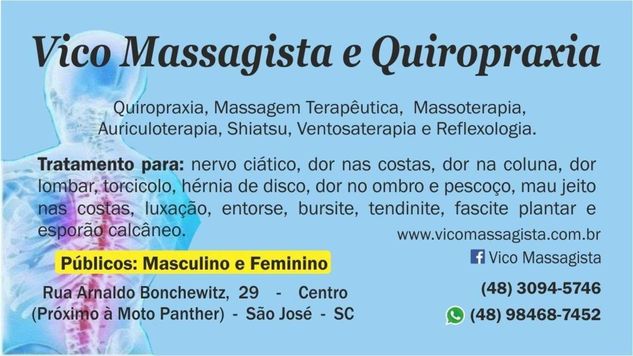 Dor Nervo Ciático - Massagem - Centro - São José SC