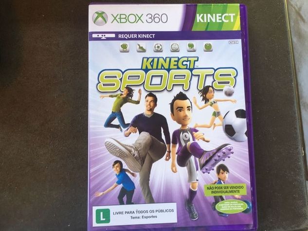 XBOX 360 com Kinect e 2 Controles