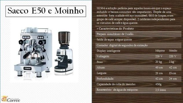 Máquina de Café Saeco Se50 1 Grupo Profissional