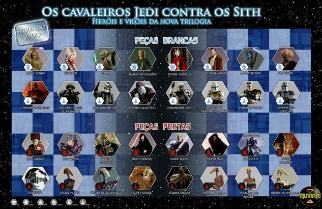 +++++oportunidade++++ Coleção Xadrez Star Wars 01" Os Cavaleiros Jedi