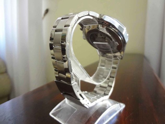 Relógio Automático Winner Todo em Aço Inoxidável à Prova D'água