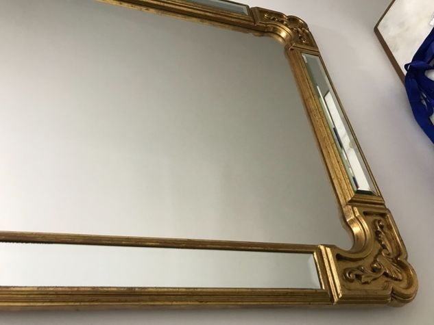 Espelho Italiano com Pó de Ouro