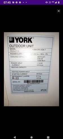 Condensadora de para Ar Condicionado Split 12000 Btu
