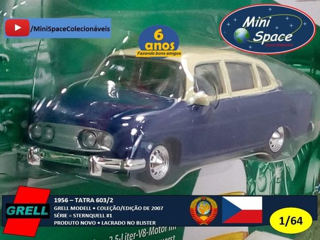 Grell Modell 1956 Tatra 603/2 Cor Azul 1/64